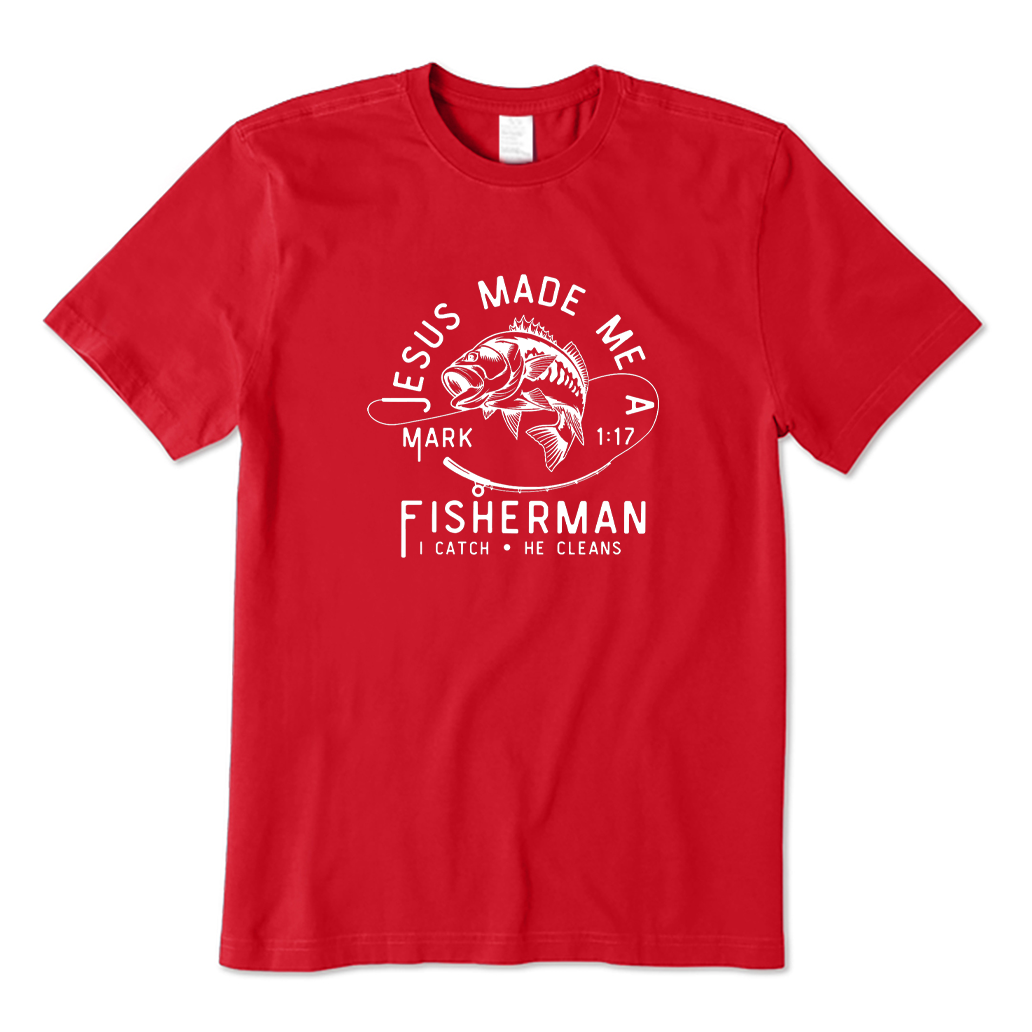 Retro Jesus Made Me A Fisherman T-shirt