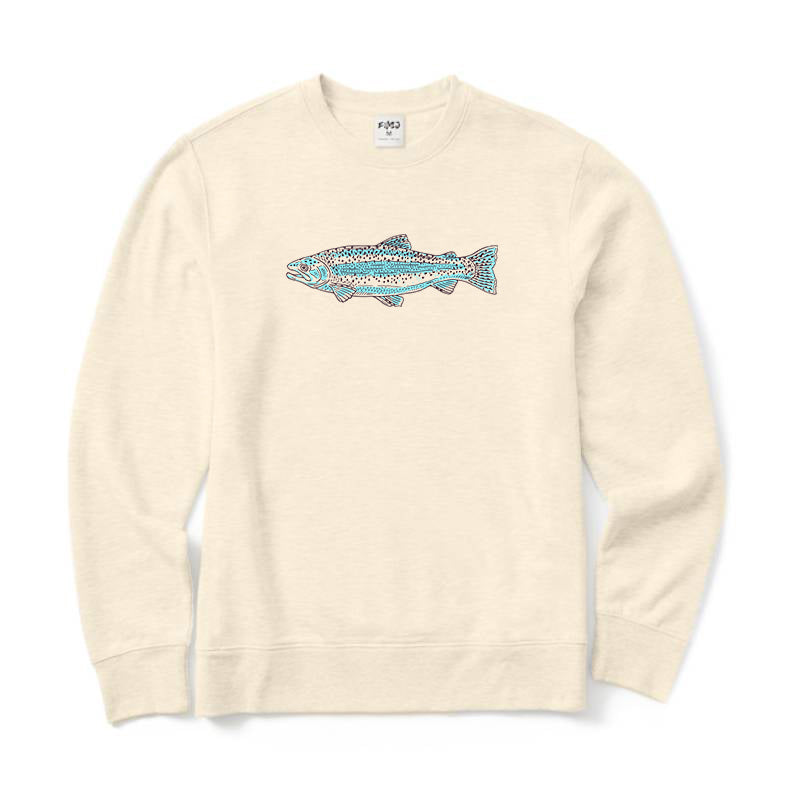 Trout Fishing Crewneck Sweatshirt