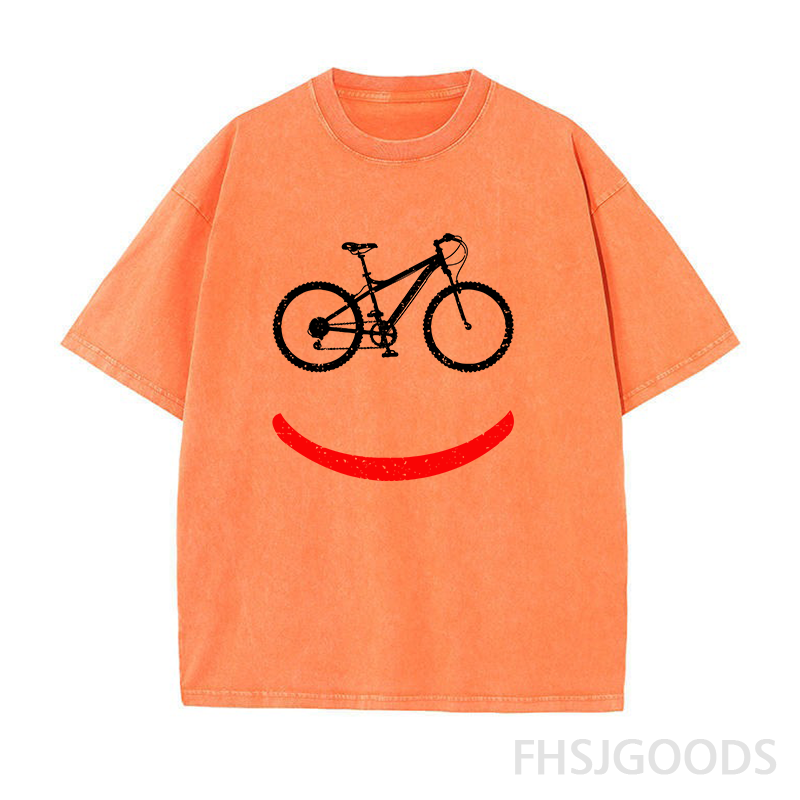 Bicycle Rider Unisex Distressed T-Shirt