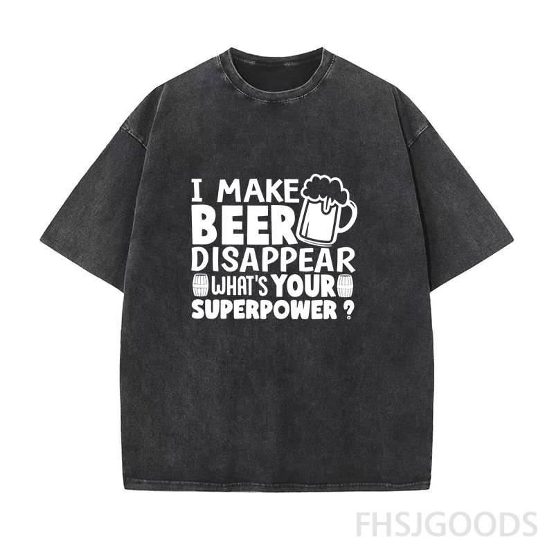 I Make Beer Disappear Unisex Distressed T-Shirt