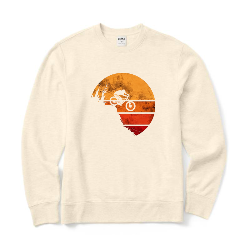 Retro Mountain Bike Crewneck Sweatshirt