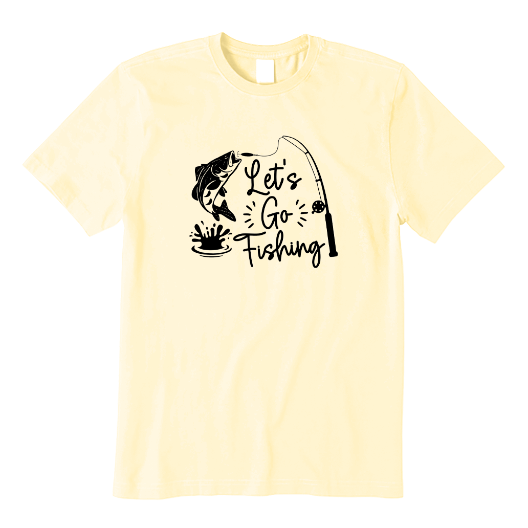 Retro Let's Go Fishing T-shirt
