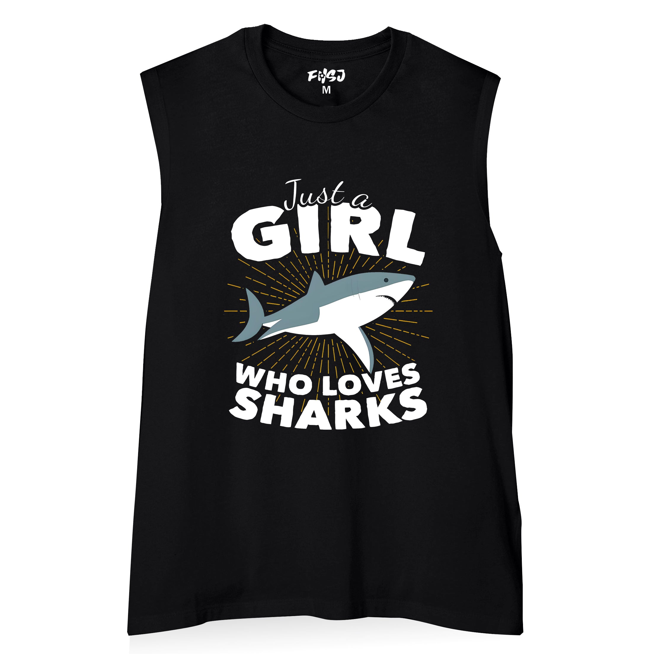 women Girl Who Loves Sharks Tank Top