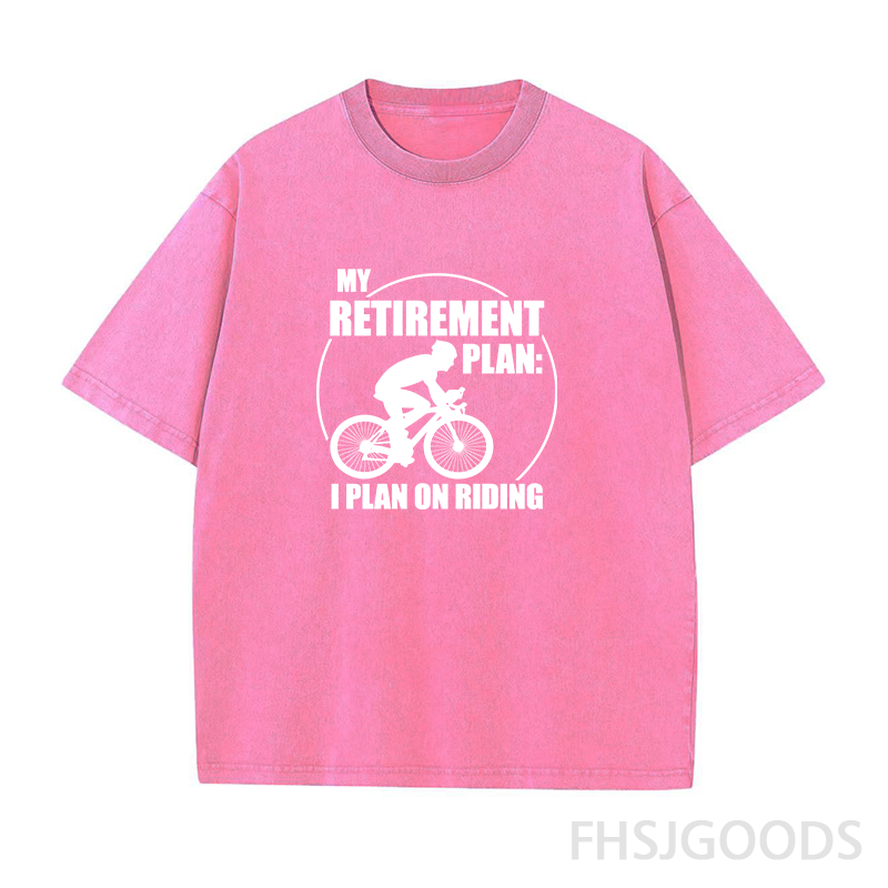 Retirement Cycling Unisex Distressed T-Shirt