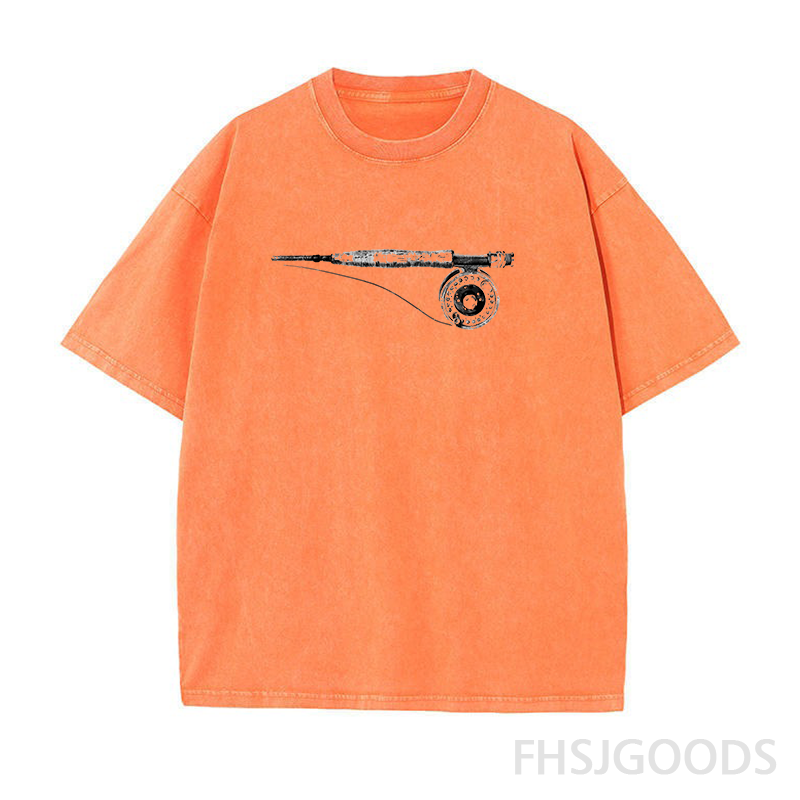 Fly Fishing Unisex Distressed T-Shirt