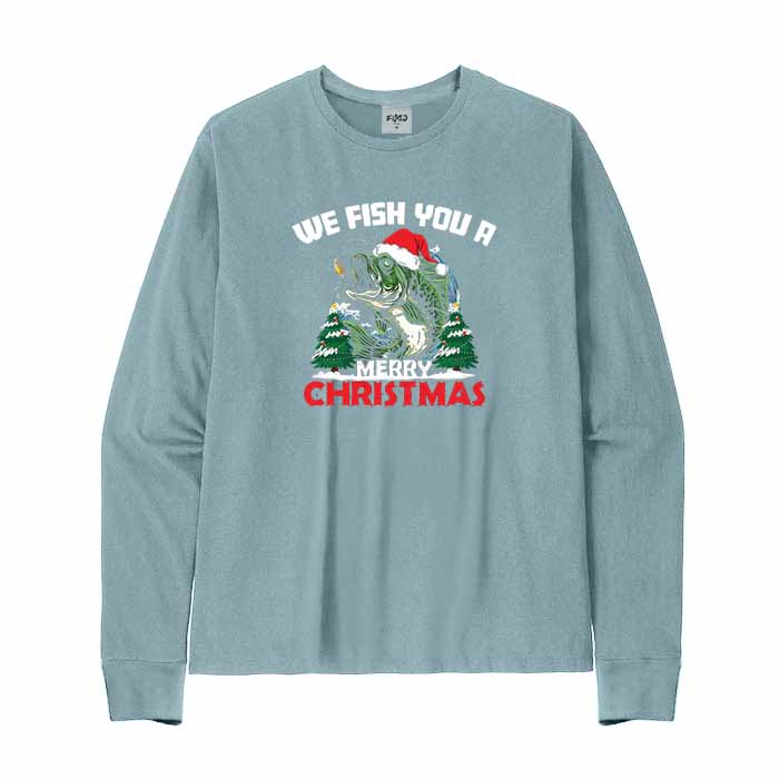 We Fish You A Merry Christmas Long Sleeve T-Shirt
