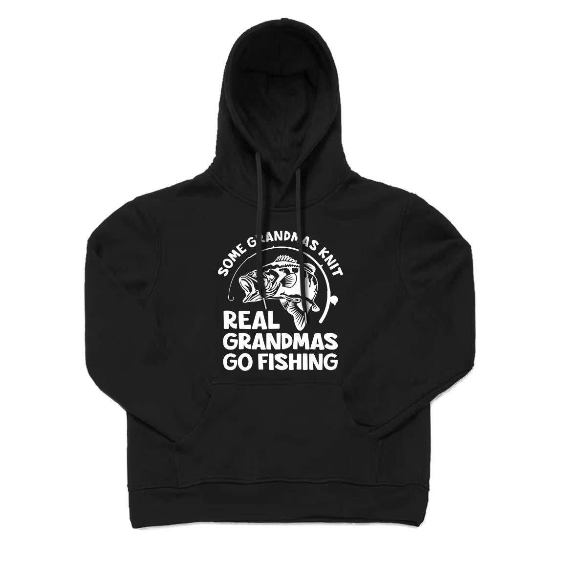 Real Grandmas Go Fishing Hoodie