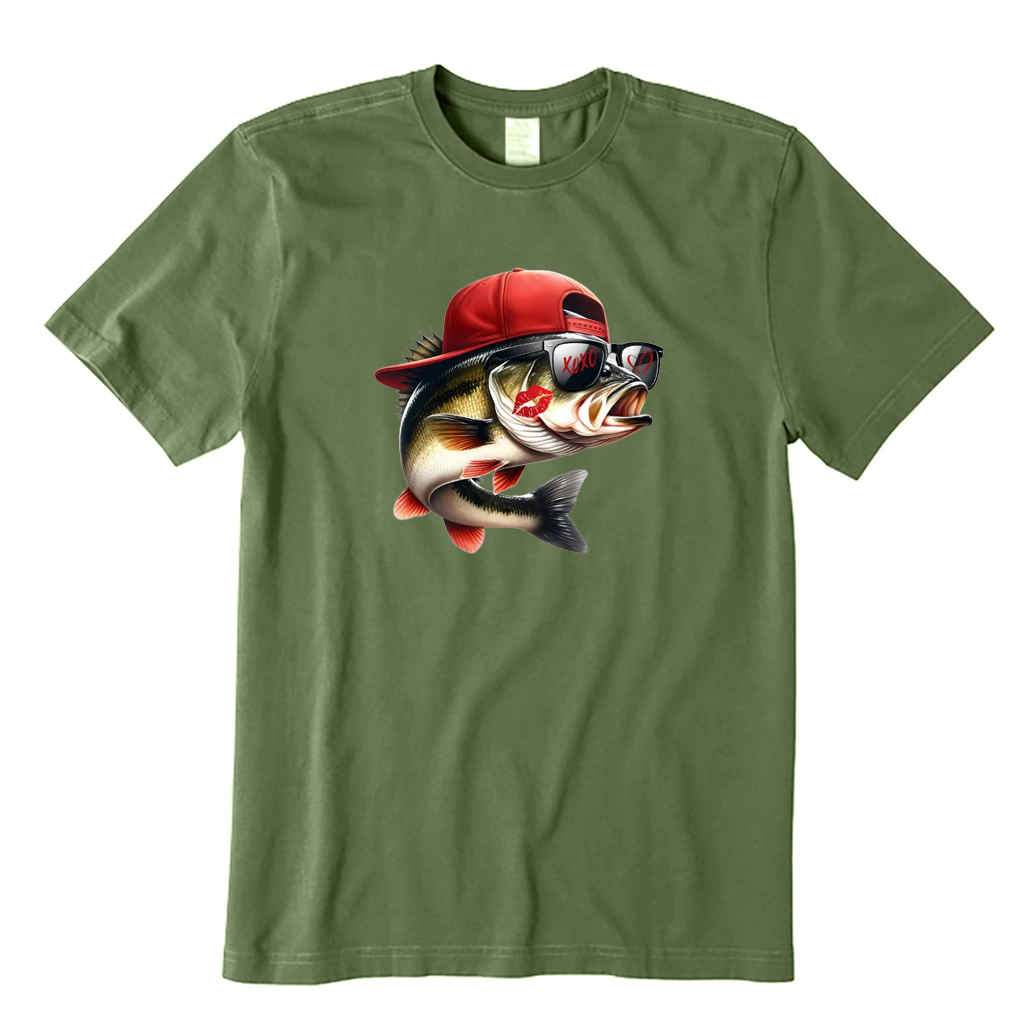 Kissing Fish Hat T-shirt
