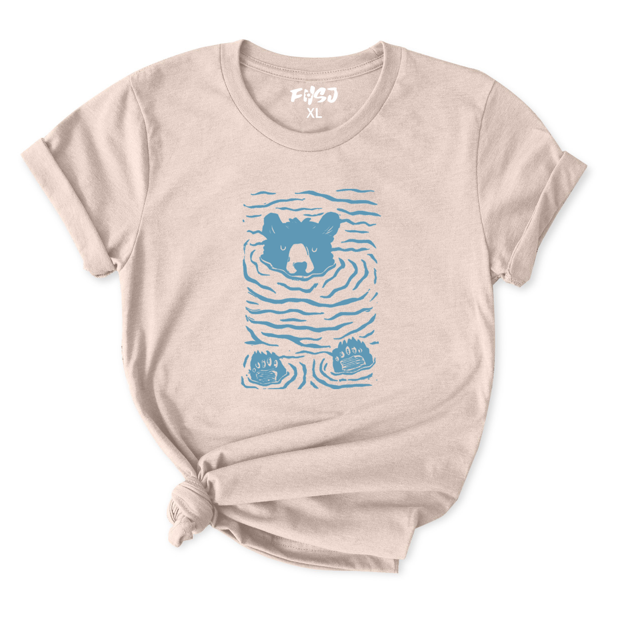 Swimming Bear T-Shirt for Women