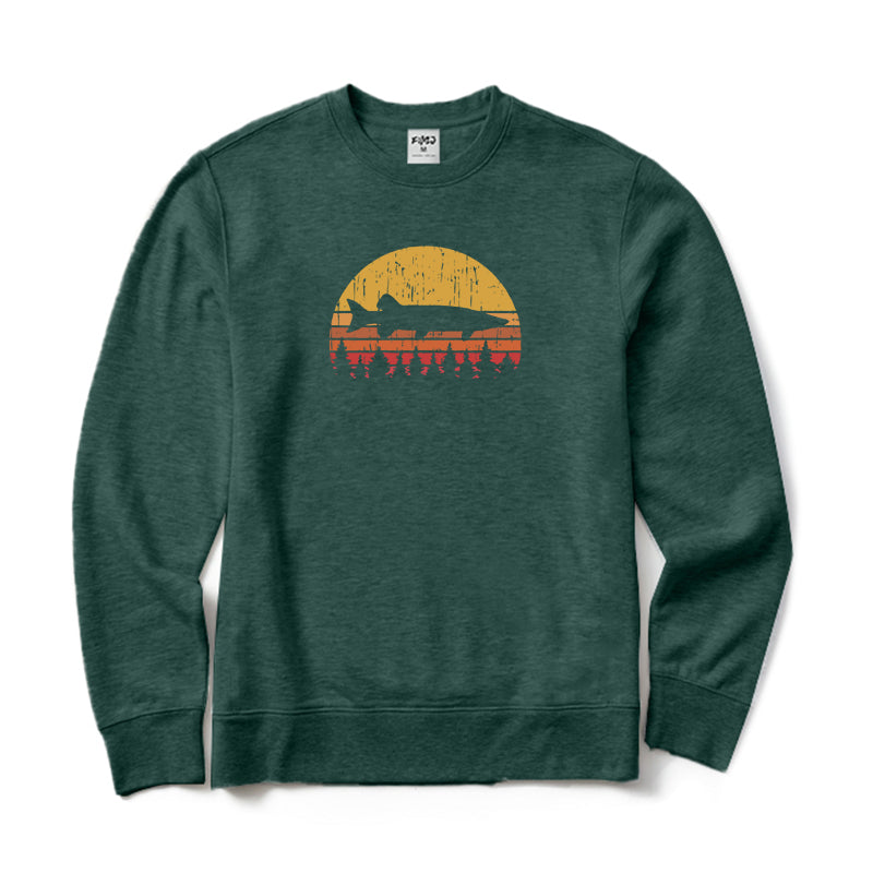 Muskie Fishing Crewneck Sweatshirt
