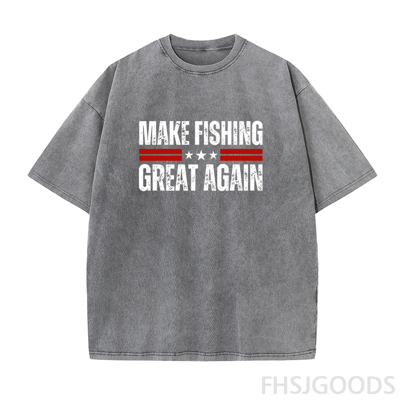 Make Fishing Great Again Unisex Distressed T-Shirt