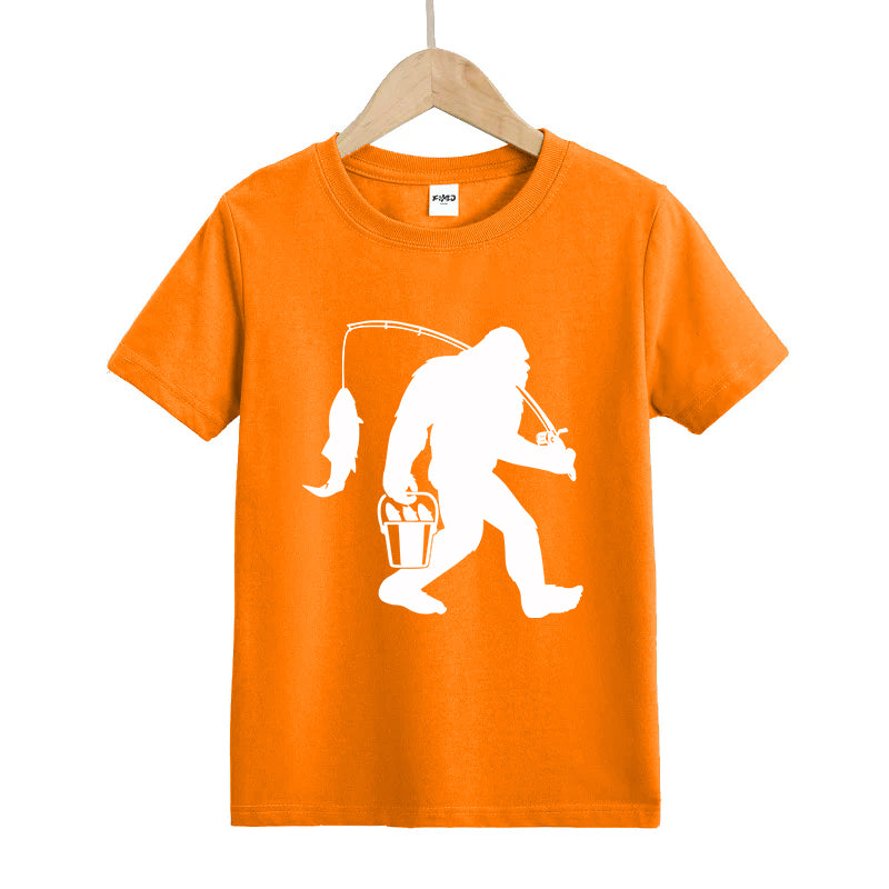 Big Foot Fishing Kid's T-Shirt