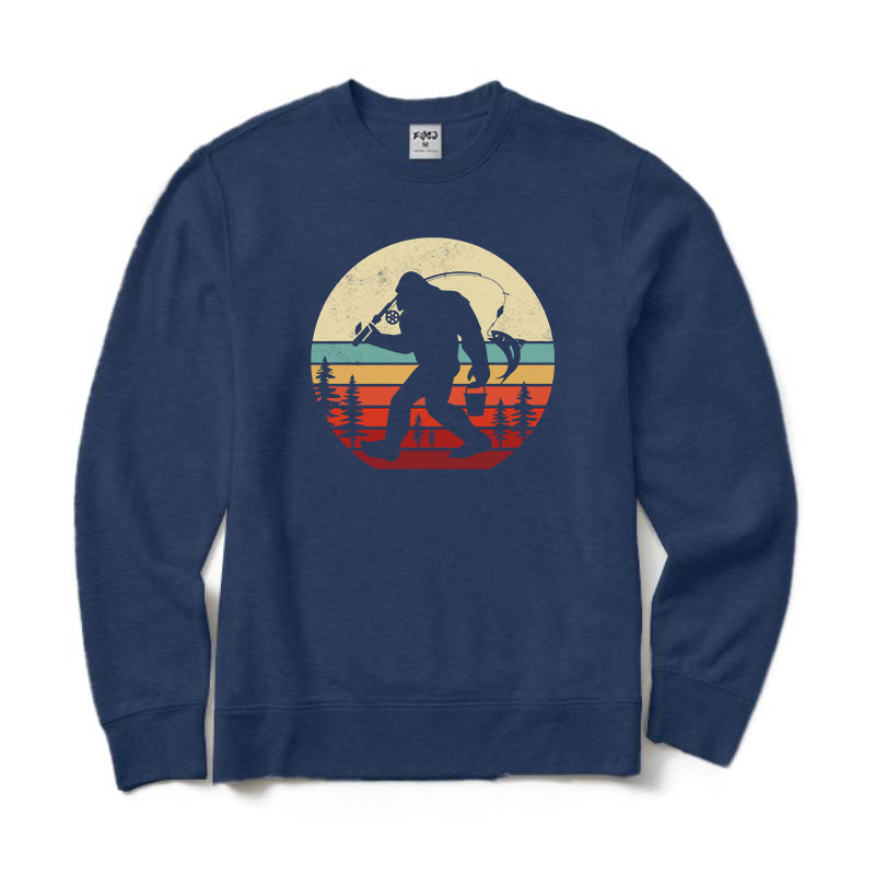 Bigfoot Fishing Crewneck Sweatshirt