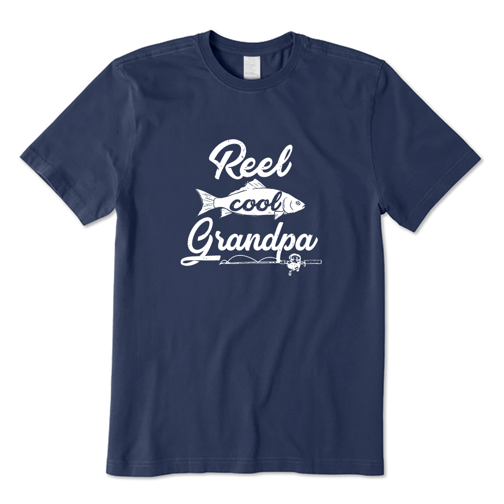 Reel Cool Grandpa Fish & Rod T-shirt