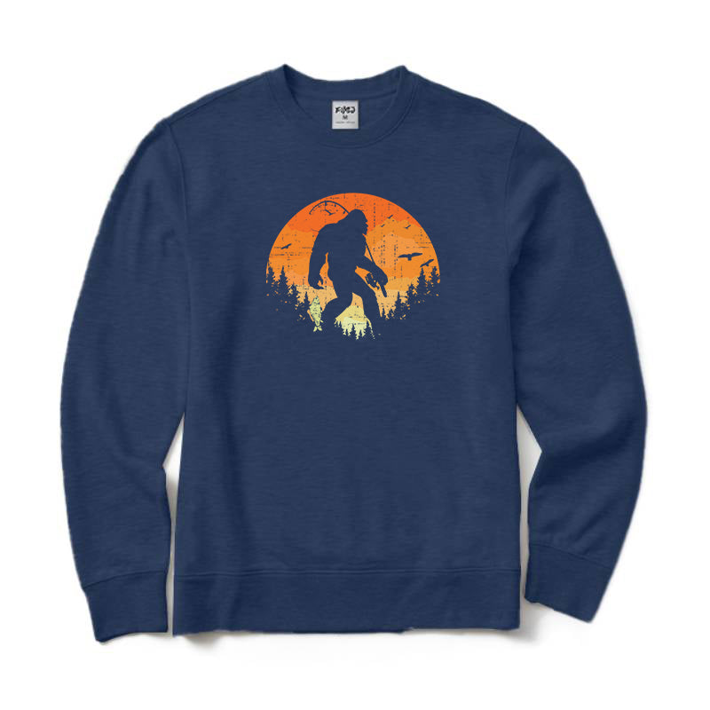Bigfoot Fishing Crewneck Sweatshirt