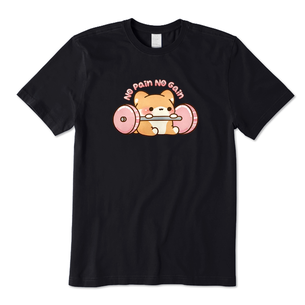 No Pain No Gain Corgi Work Out T-shirt