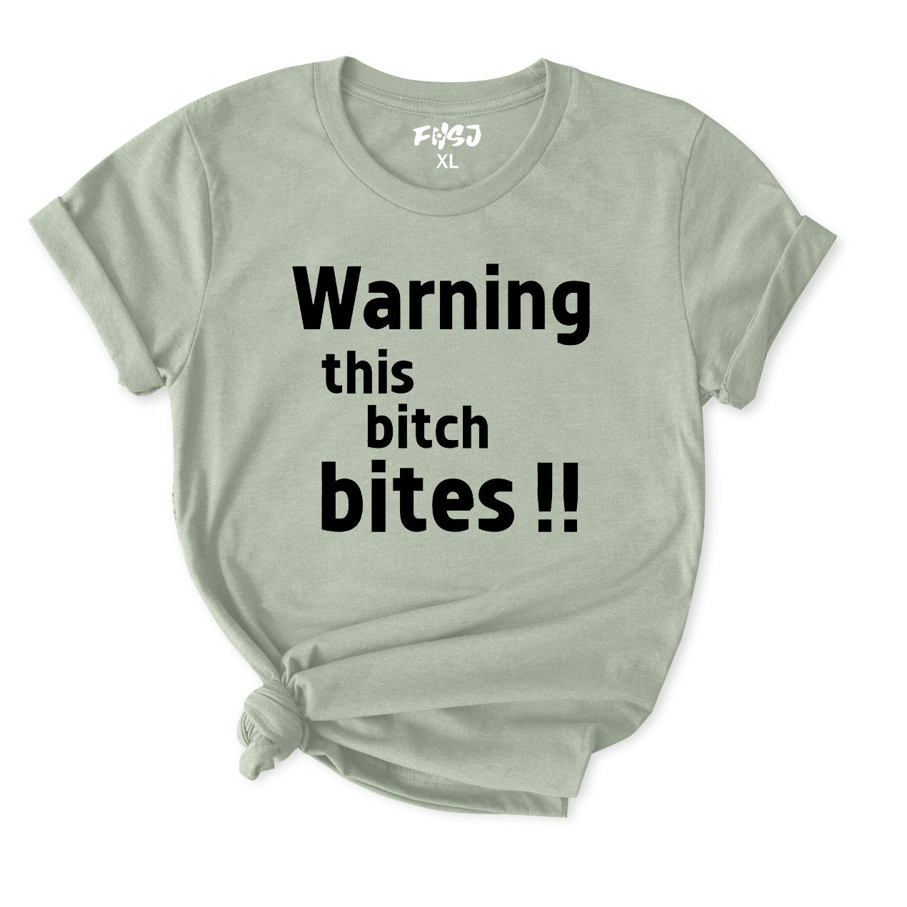 Warning this bitch bites T-Shirt for Women