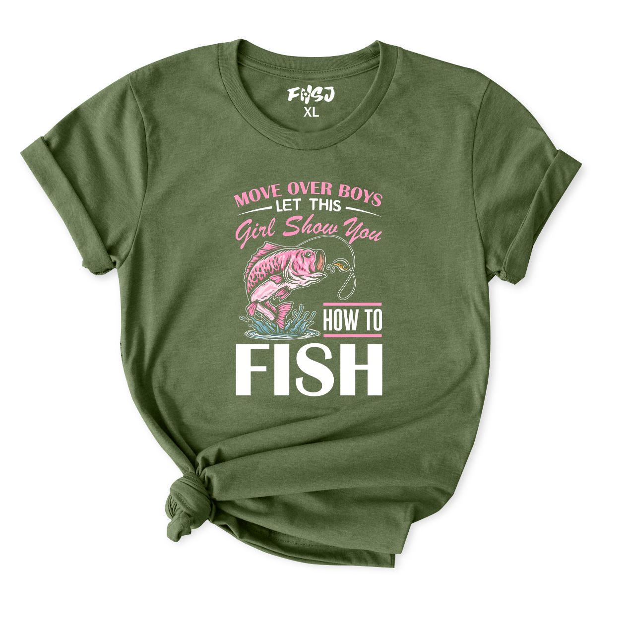 Move Over Boys Let This Girl Show You How To Fish T-Shirt for Women