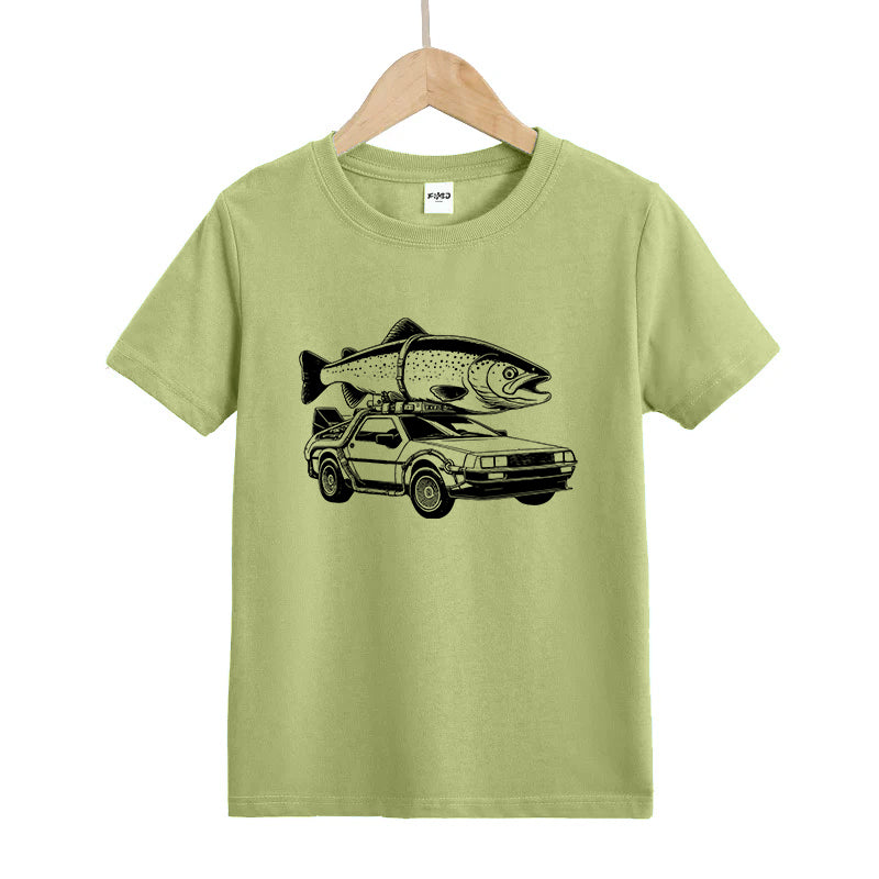 Moving A Big Trout Kids T-Shirt