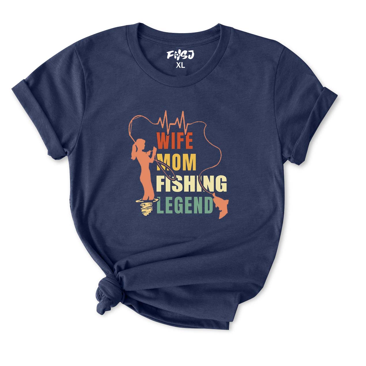 Wife Mom and Fishing Legend T-Shirt for Women