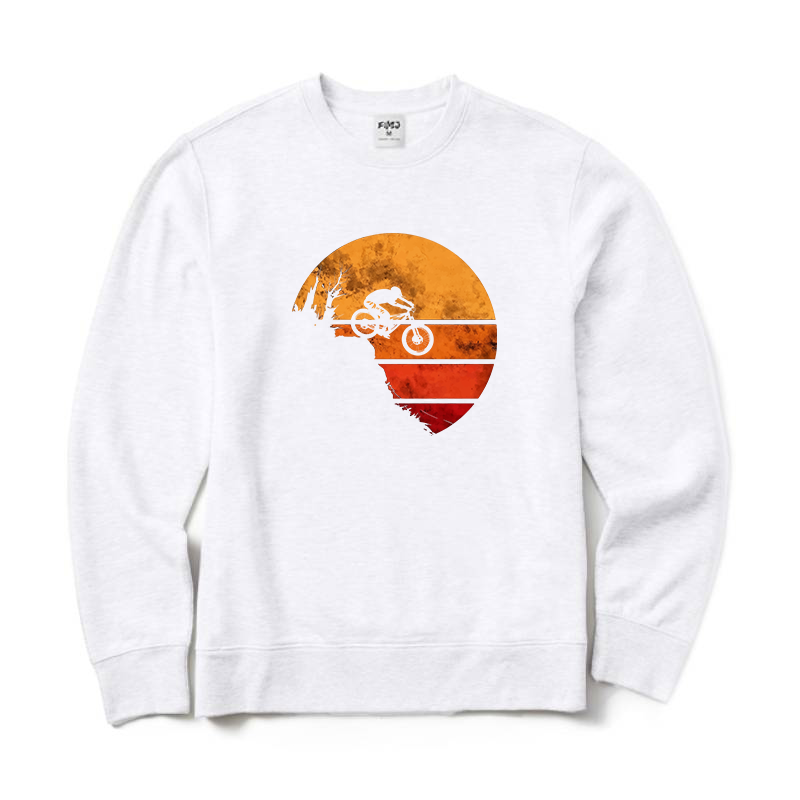 Retro Mountain Bike Crewneck Sweatshirt