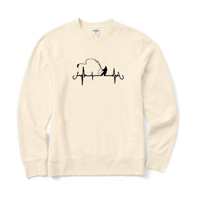 Heartbeat Fishing Crewneck Sweatshirt