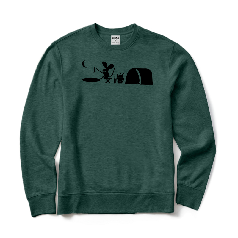 Fishing Mouse Hole Crewneck Sweatshirt