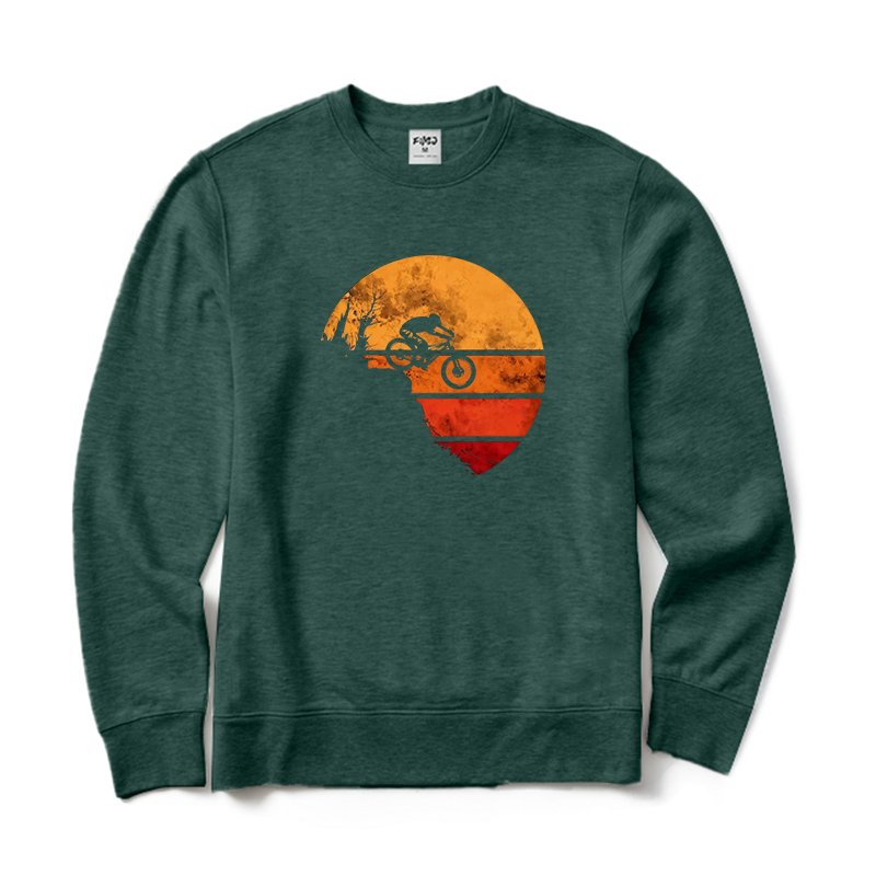 Retro Mountain Bike Crewneck Sweatshirt