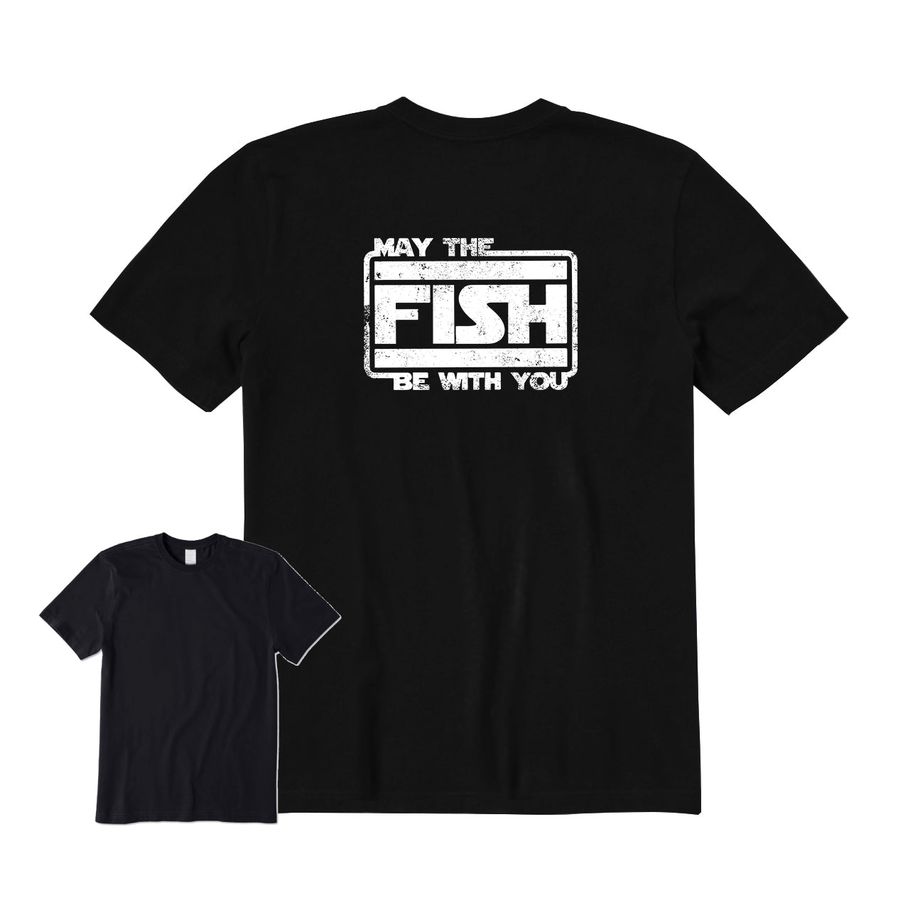 May The Fish Be with You Back Graphic T-Shirt