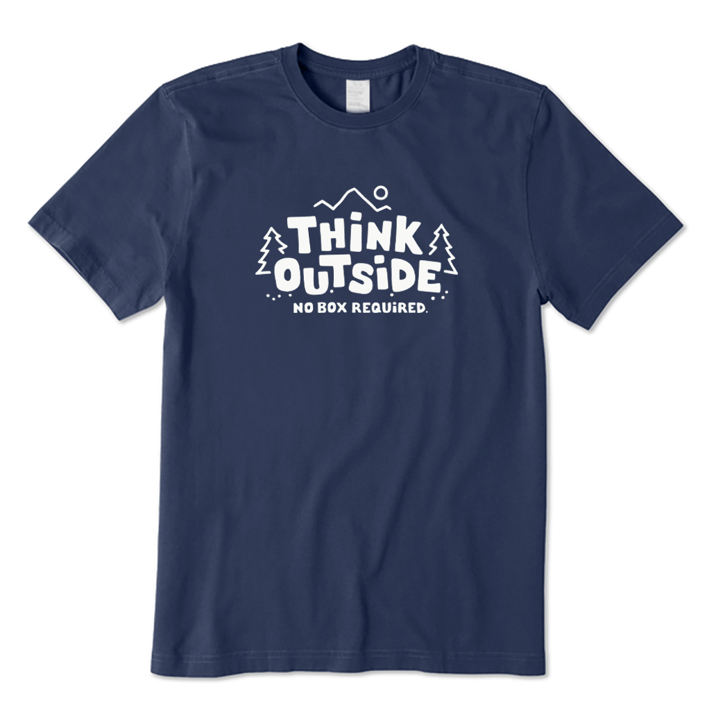 Think Outside No Box Required Hiking T-shirt
