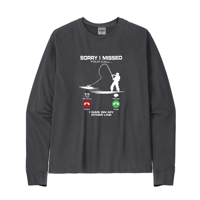 I Was On My Other Line Long Sleeve T-Shirt