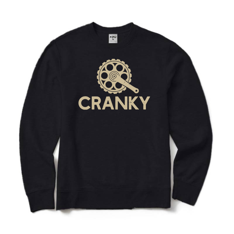 Cranky Funny Bike Crewneck Sweatshirt