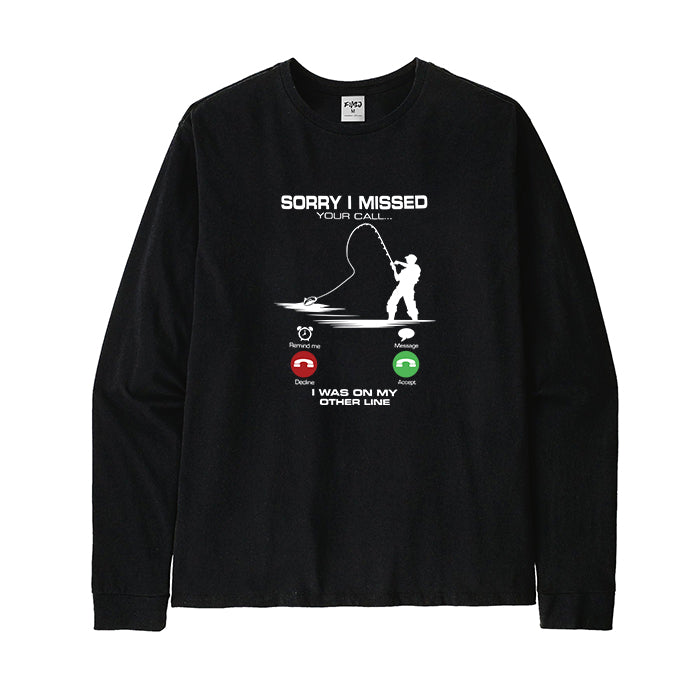 I Was On My Other Line Long Sleeve T-Shirt