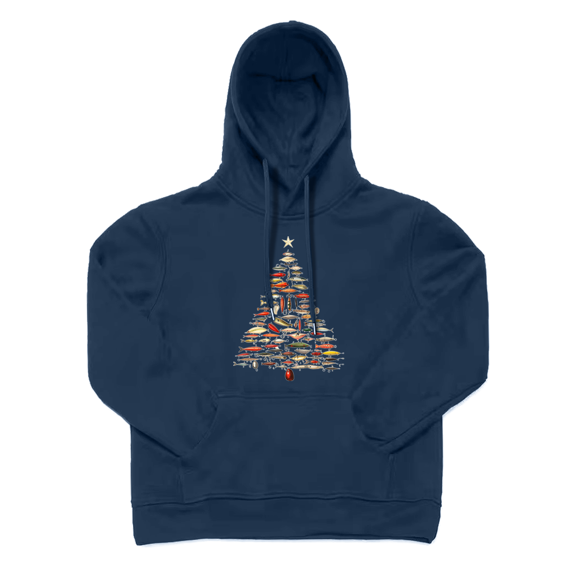 Fishing Lure Christmas Tree Hoodie