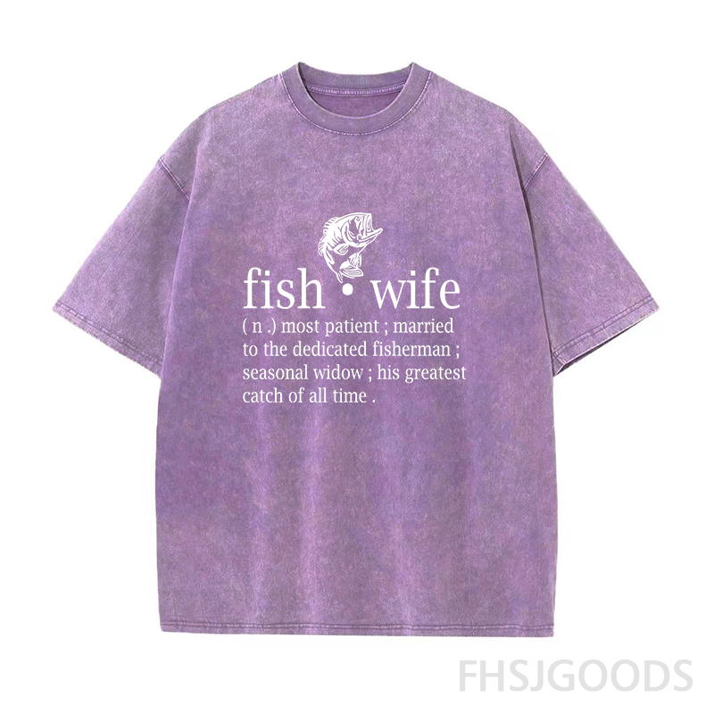 Fish Wife Unisex Distressed T-Shirt