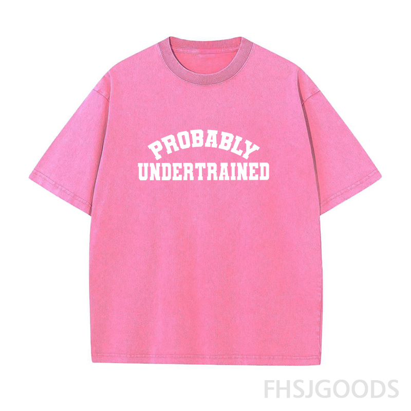 Probably Undertrained Running Unisex Distressed T-Shirt