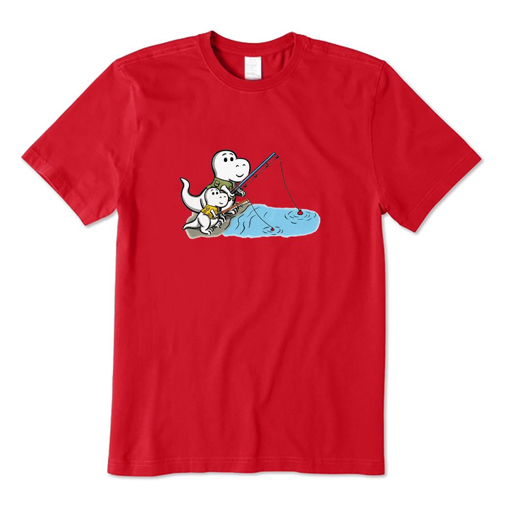 Dinosaur Fishing Day T-shirt