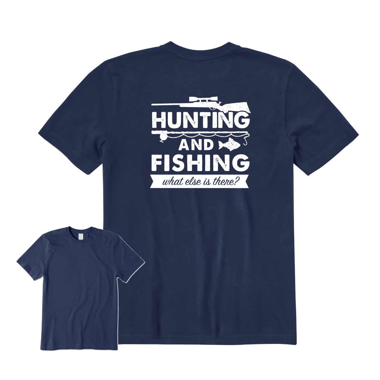 Hunting and Fishing Back Graphic T-Shirt