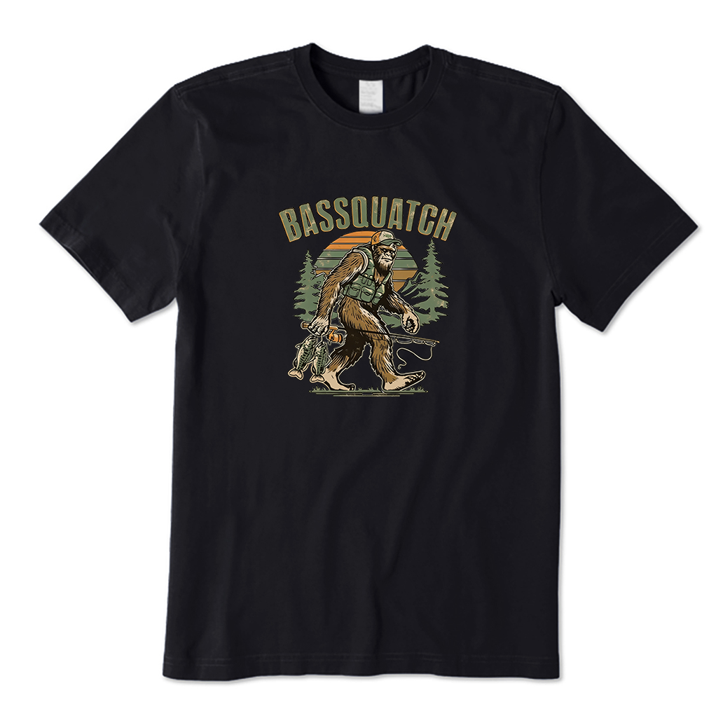 Bigfoot Goes Fishing T-shirt