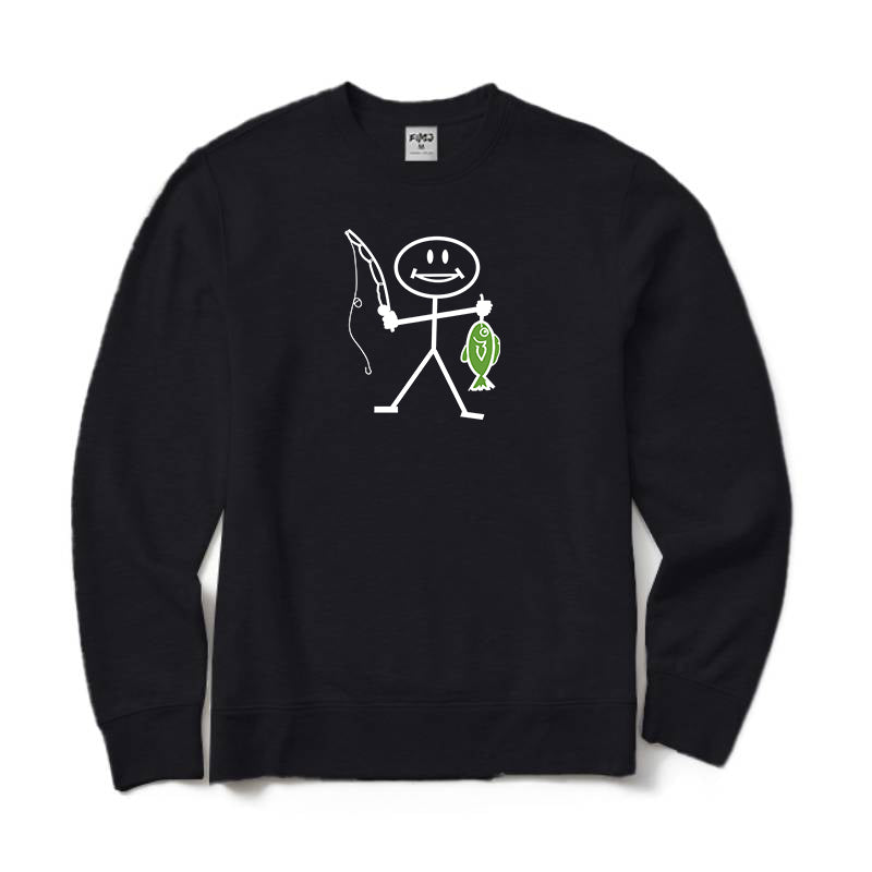 Happy Fishing Crewneck Sweatshirt