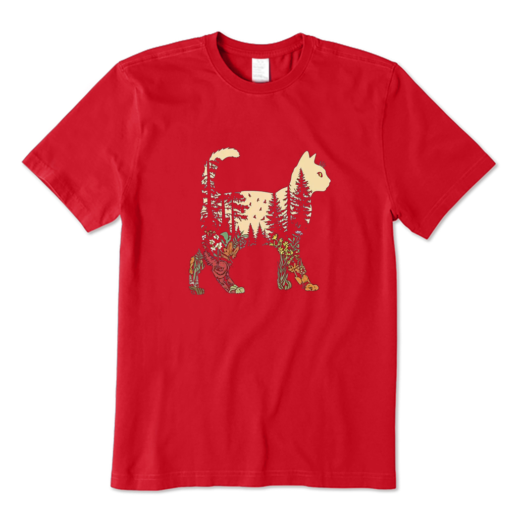 Boho Cat Plants T-shirt