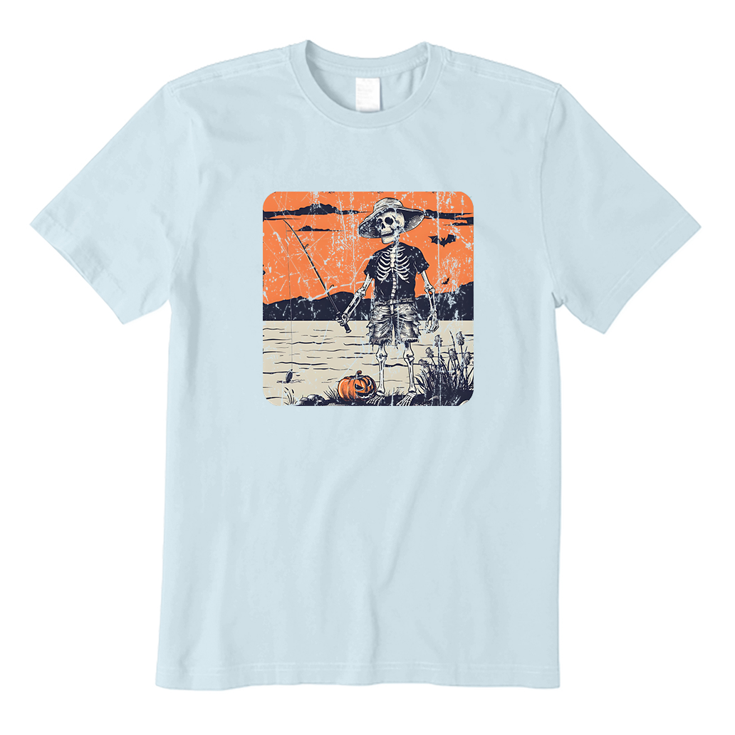 Skeleton Fishing T-Shirt