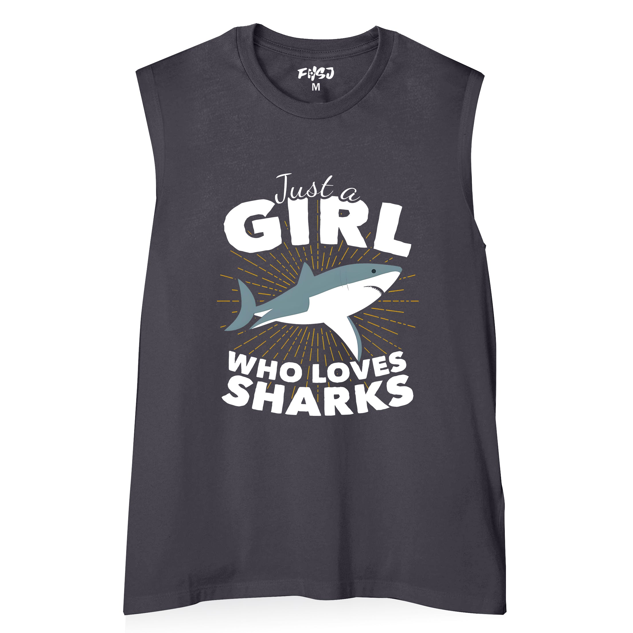 women Girl Who Loves Sharks Tank Top