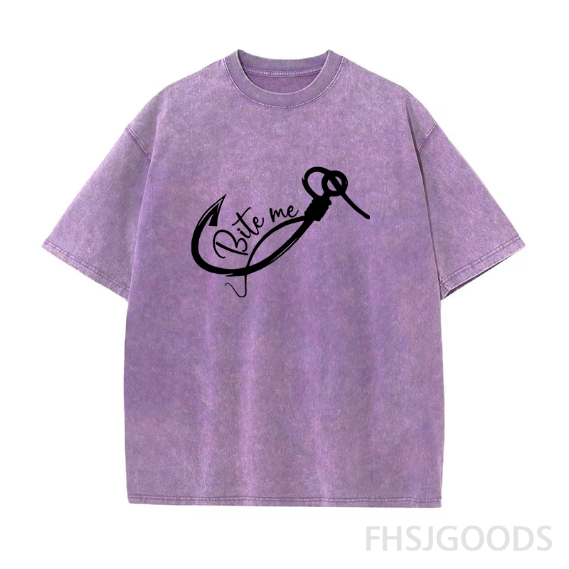 Bite Me Unisex Distressed T-Shirt