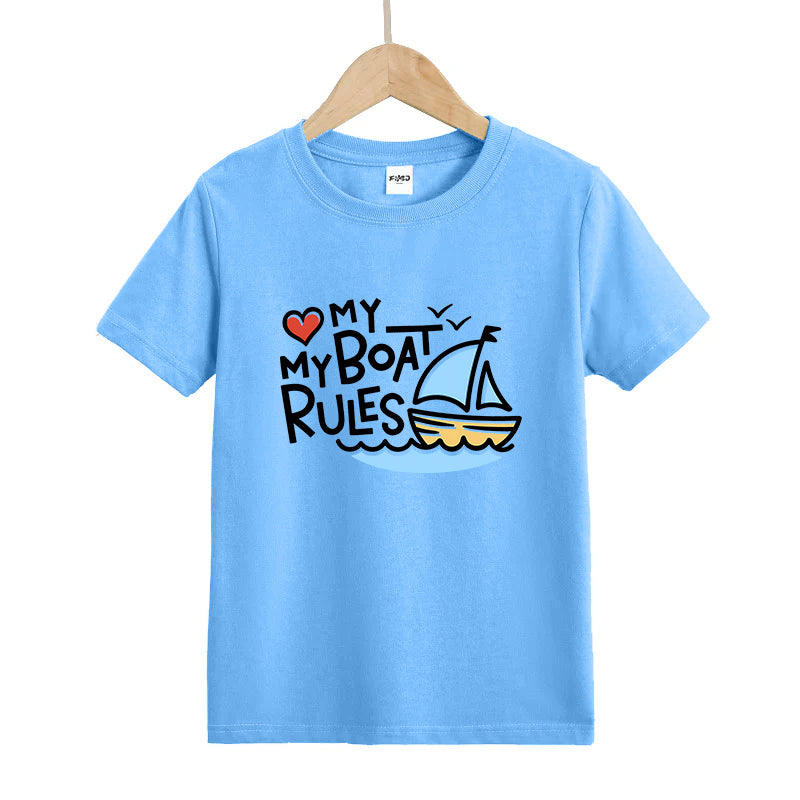My Boat My Rules Kid's T-Shirts