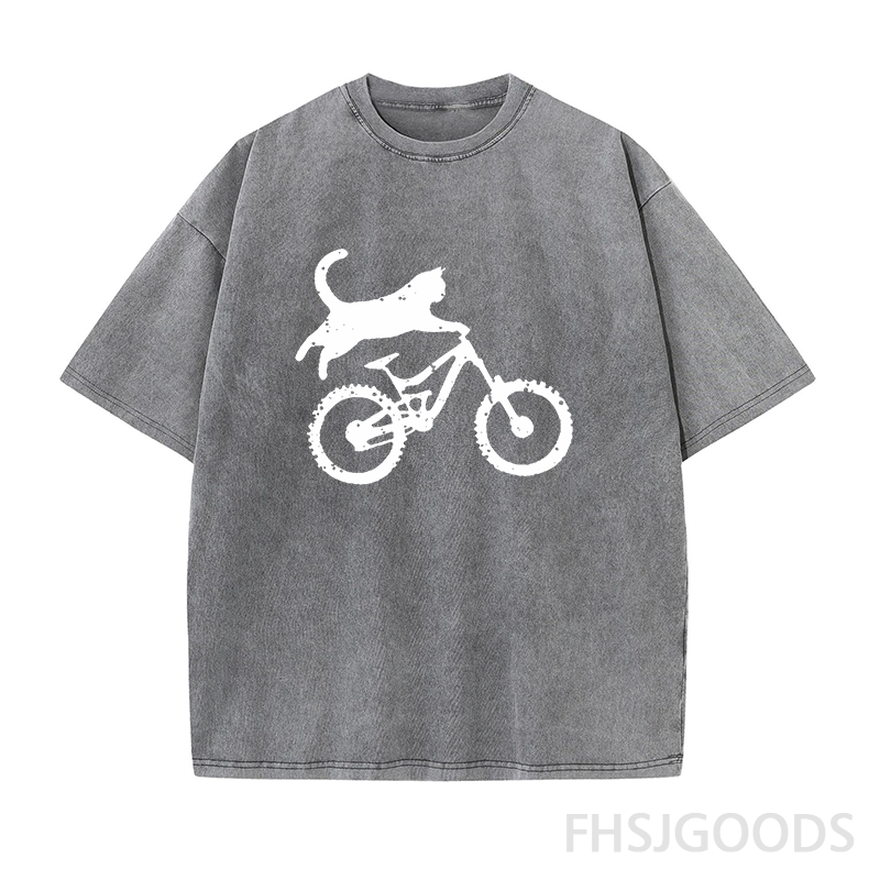 Meowntain Cat Unisex Distressed T-Shirt