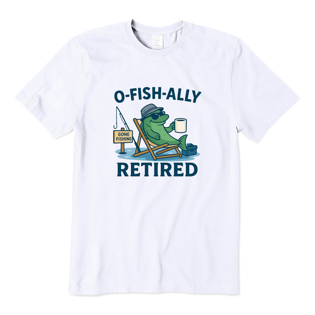 Retired Fisherman Coffee T-shirt