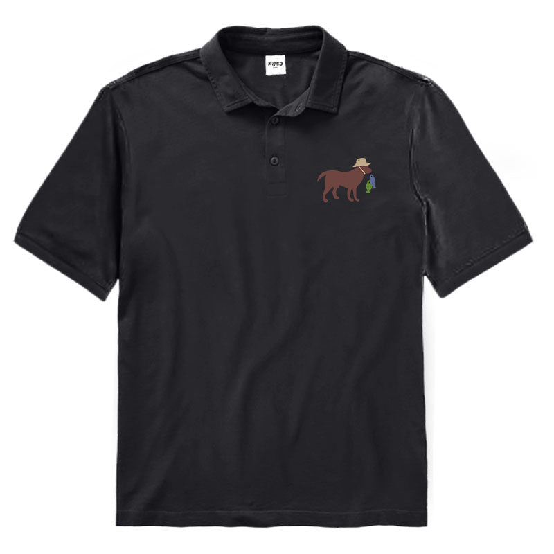 Dog Fishing Polo Shirt