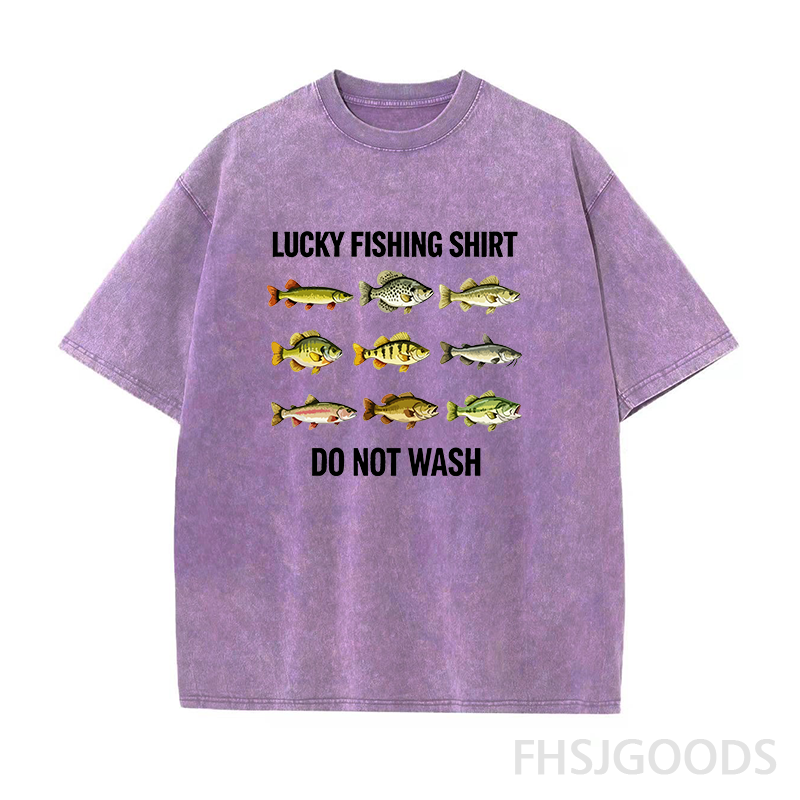 Lucky Fishing Unisex Distressed T-Shirt