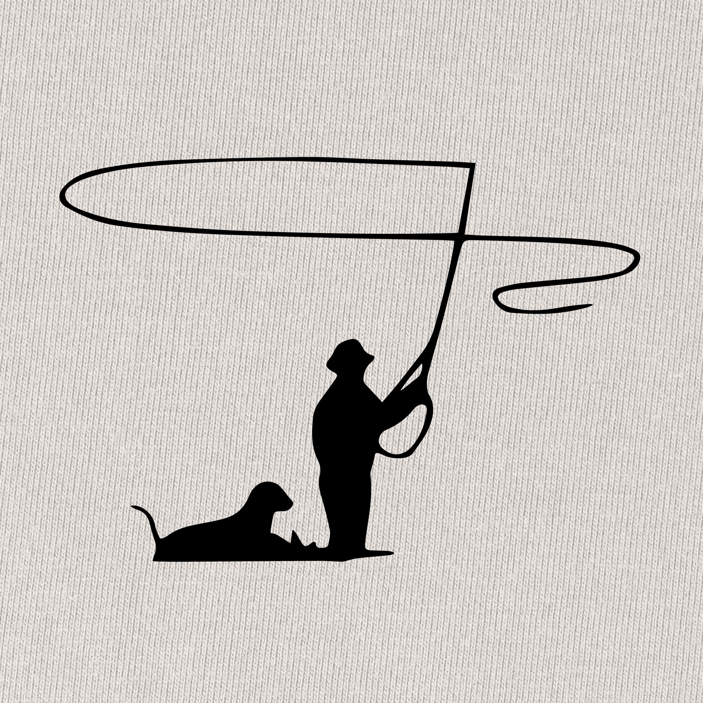 Fly Fishing with Dog T-Shirt